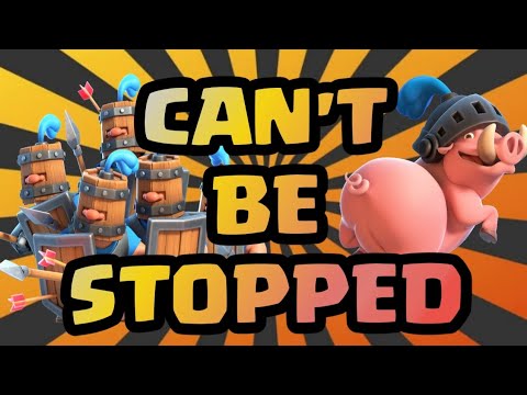 This deck can't be stopped!-Best deck in Clash Royale-Split lane with royale hogs and royal Recruits