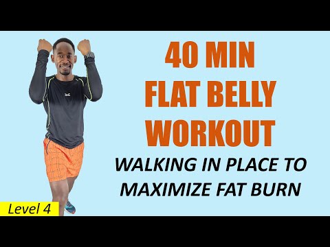 45 Minute Intense Running Workout at Home for Slimming 400 Calories