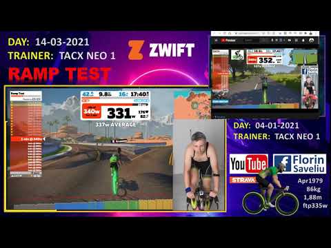 14-03-2021 ZWIFT RAMP TEST finito a 480w