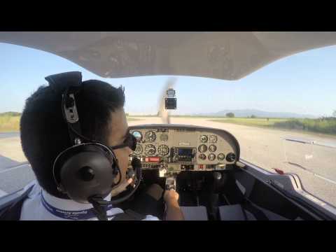First Solo Flight on the Diamond DV20 Katana at Kavala International Airport