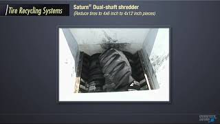 Saturn Dual Shaft Shredder - Tires