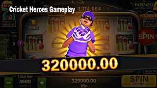 Cricket Heroes Gameplay | Big Win 320000 💰 | Slot Game Highlight