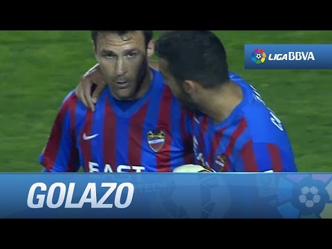 Golazo de volea de Casadesús (2-2) en el Levante UD - RCD Espanyol