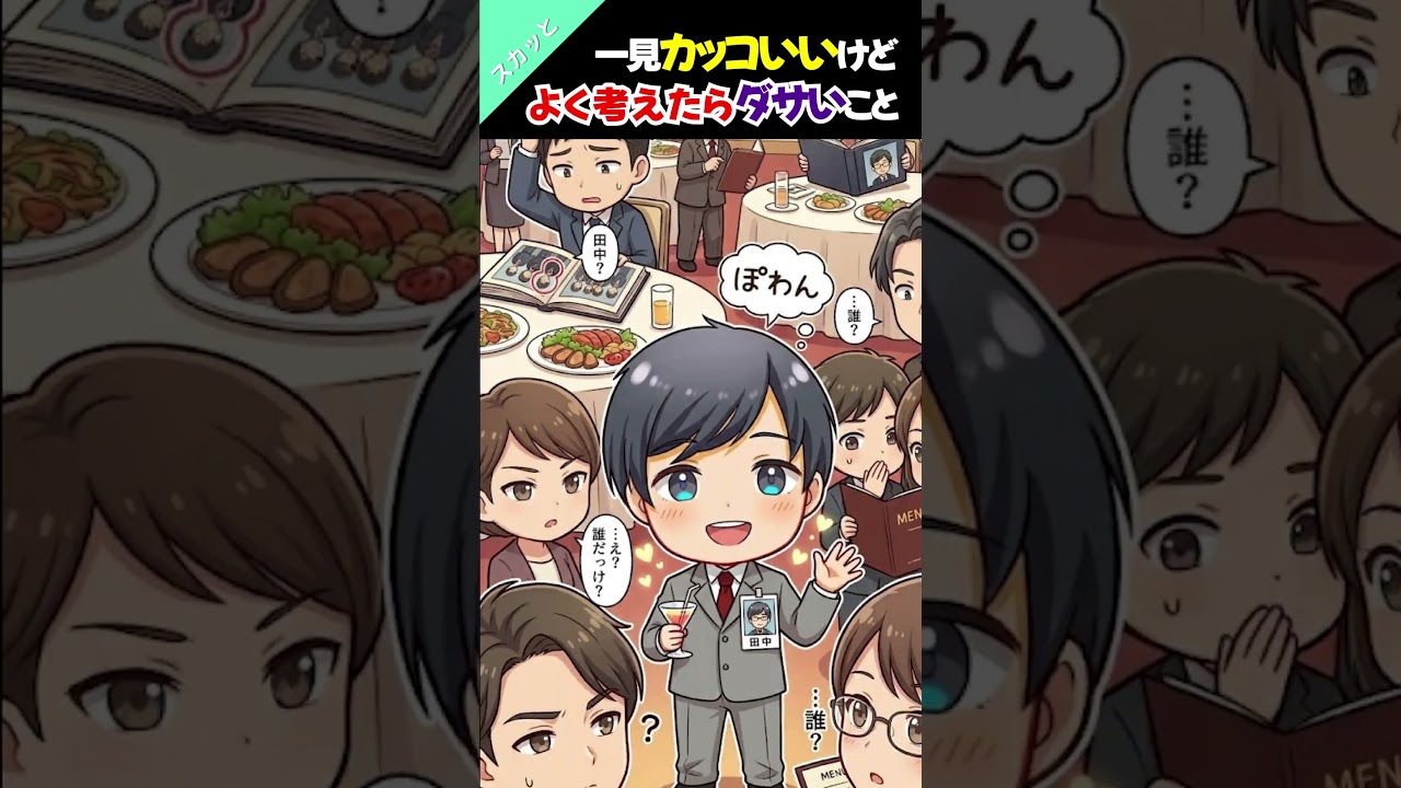【雰囲気だけイケメン】一見カッコいいけど、よく考えたらダサいこととは？　＃記念日 #同窓会 ＃面白 ＃大喜利