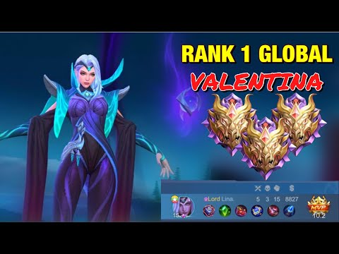 MIDLANE VALENTINA AGGRESSIVE MODE | NEW VALENTINA ELITE SKIN MLBB GAMEPLAY