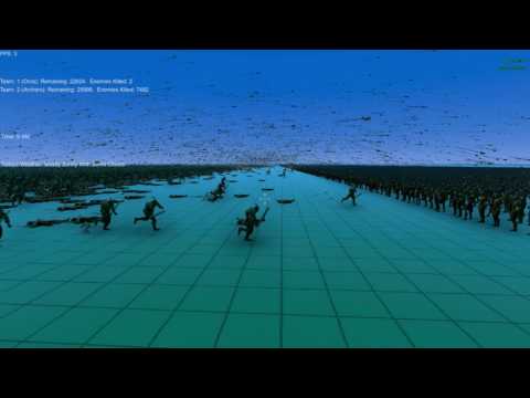 30000 Archers vs 30000 Orcs UEBS