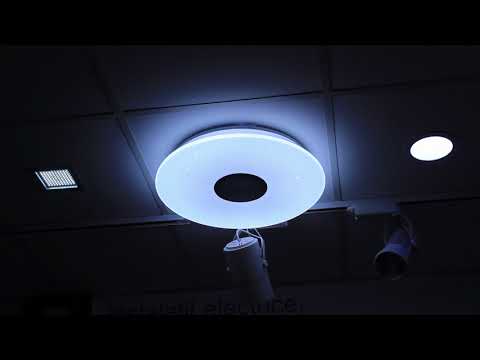 Video Plafoniera muziacal, Lampa tavan Music 60 MOD358-CL-01-60W-W