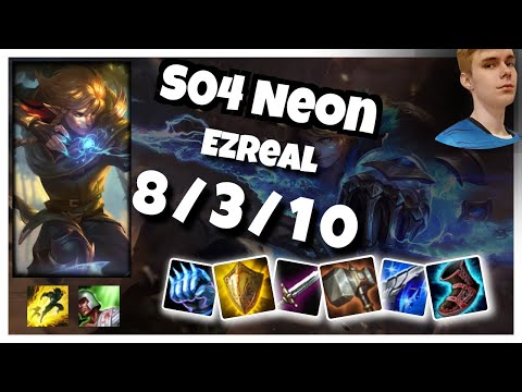 S04 Neon Ezreal BOT (8/3/10) vs CAITLYN Gameplay Replay - Patch 10.19