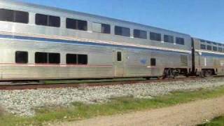 preview picture of video 'Amtrak #11 and #14 of Mon 9 Mar 2009'