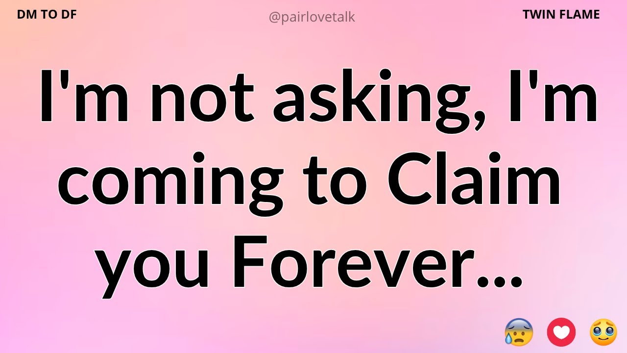 DM 💌 I'm not asking, I'm coming to Claim you Forever...💕😘 DM TO DF 🖤 Divine Masculine Energy