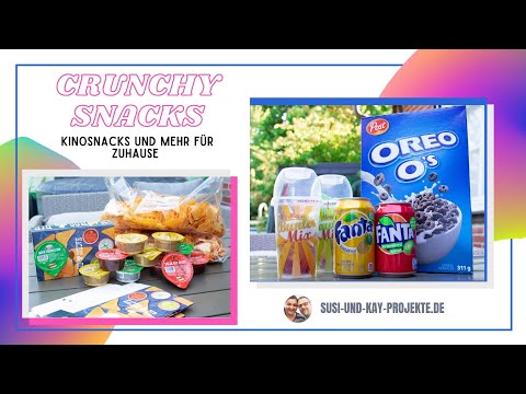 Crunchysnacks | Snacks für den Kinoabend | Party | Fanta | Getränke | Nachos & Dip | Süßigkeiten
