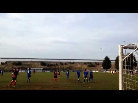 Kettering Town FC v Marlow FC - Andy Gooding makes it 1-1 for KTFC