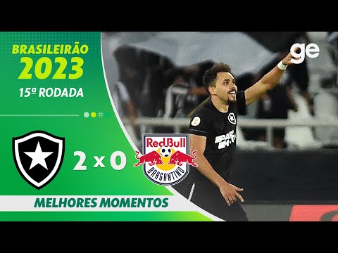 Gols e lances de Botafogo x Red Bull Bragantino