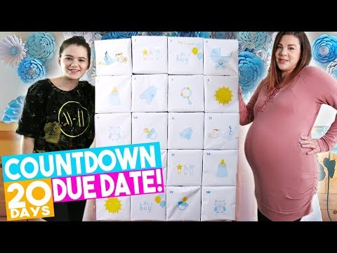 Due Date Calendar Countdown! Baby Shower Gift Idea!  "Advent" Calendar 2018