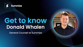 Get to know Donald Whalen, Summize's SVP of Customer Success