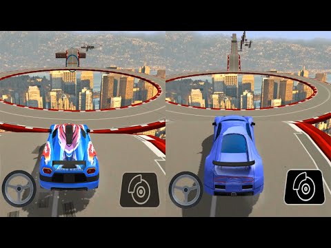 Impossible Car Tracks 3D - Campaing Mode Levels 14 to 16 Completed: Blue Car vs Blue Car Gameplay
