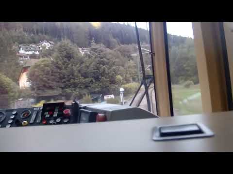 S Bahn Karlsruhe Mitfahrt Eilzug S81 von Freudenstadt Stadt Richtung Karlsruhe hbf von Baiersbronn A