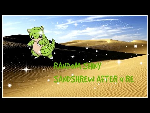 ({-WSHC-})RANDOM SHINY SANDSHREW AFTER 4 RE IN POKEMON APLHA SAPPHIRE