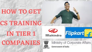How to get CS Training in Tier 1 Companies