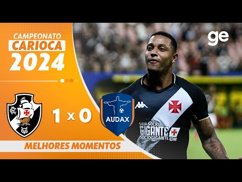 Gols e lances de Vasco da Gama x Audax-RJ