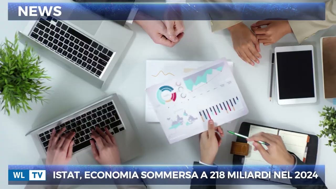Istat, economia sommersa a 218 miliardi nel 2024