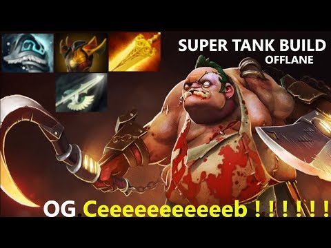 OG Ceb Offlane Super Tanky Pudge gameplay #1 dota patch 7.22