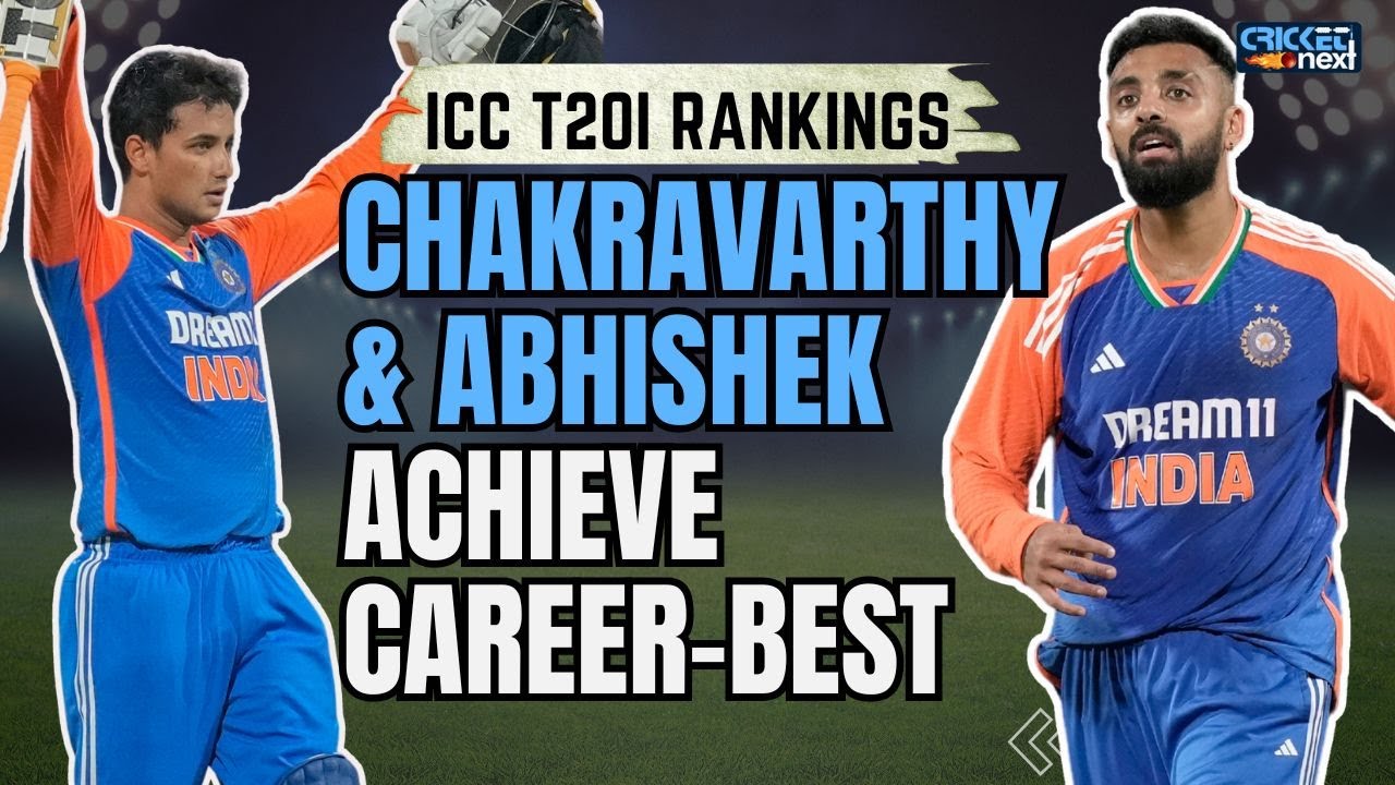 Abhishek Sharma and Varun Chakaravarthy Close In On Top Spot In Men's T20I Rankings