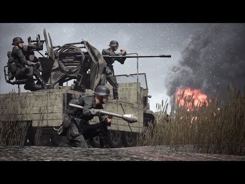 Post Scriptum 20mm Wehrmacht Flak 38 Dominates the Battlefield - 4K [GER Comms/ENG Subs]