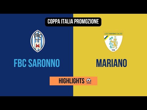 [HIGHLIGHTS] Sedicesimi Coppa Italia Promozione - FBC Saronno-Mariano