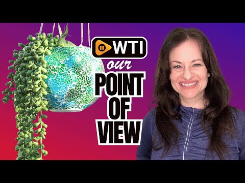 Hanging Planter Mosaic Garden Pot Small Flower Pot for Indoor Plant Disco Ball Hanging Planter with Drainage Green - WTI product video review