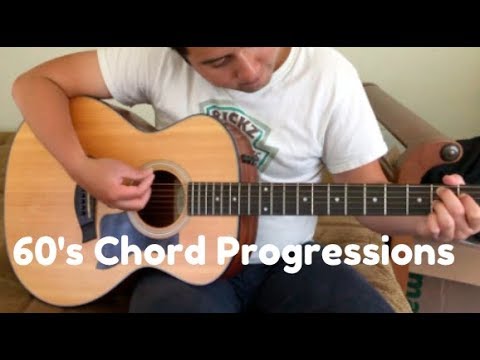 4 Popular 1960's Guitar Riffs/Chord Progressions!