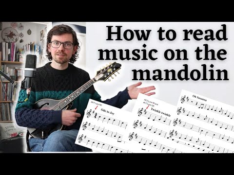 How to read music on the Mandolin - (Part 1) - For any player who has never read a note of music!