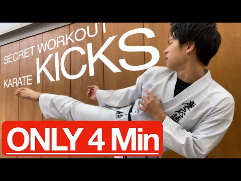 【Karate Tabata Workout】10 types of leg workout for faster&stronger kicks!