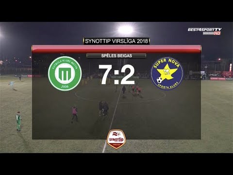 FK Metta/LU - SK Super Nova 7:2 labākie momenti (14. nov.)