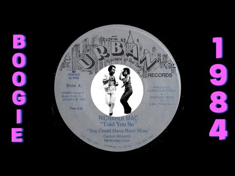 Richardi Mac Told You So Parts 1&2 [Urban] 1984 Rare Modern Soul Boogie 45