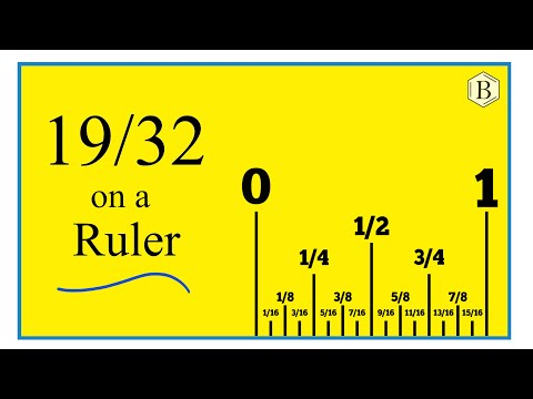 How to Find 19/32 on a Ruler or Tape Measure