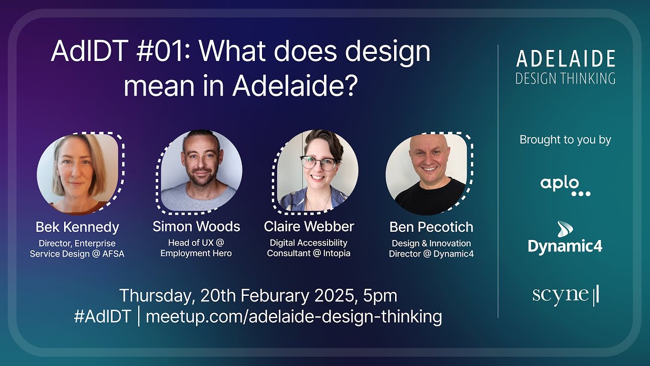 AdlDT #1/SydDT #109: What Does Design Mean in Adelaide?