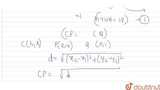 The centre of the circle passing through the point (0, 1) and touching |Class 12 MATH | Doubtnut