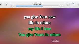REBECCA ST. JAMES - YES, I BELIEVE IN GOD - KARAOKE