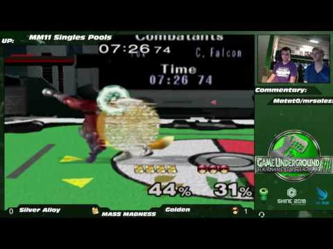 Mass Madness 11 SSBM - GVS | Silver Alloy (Fox, Marth) vs. Golden (C. Falcon) - Melee Pools