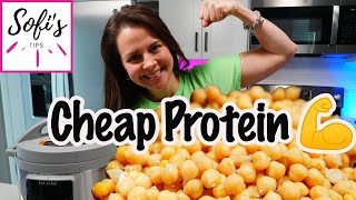 🍲 How to Cook Chickpeas in the Instant Pot | Healthy & Budget-Friendly HIGH PROTEIN Meal Prep