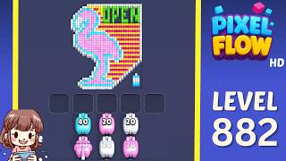 Pixel Flow Level 882 Solution Walkthrough