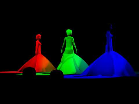 Theatre lights, lightdesign with colours (EN)