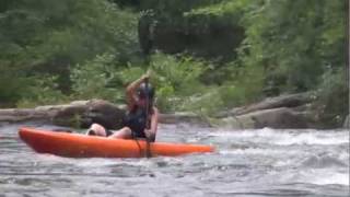 The Liquidlogic Coupe sit on top on a little whitewater. The Liquidlogic Coupe sit on top on a little whitewater.