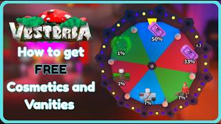 How to get FREE cosmetics and vanities everyday | Vesteria