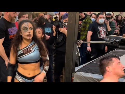 Tony Deppen VS Thunder Rosa ( highlights) GCW Coldest Winter - Los Angeles CA