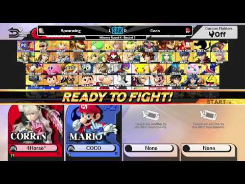 Sweaty Saturday Winners Quarters - SAK|Spearwing (Corrin/Robin) vs Coco (Mario)