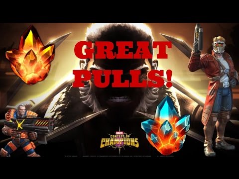 AMAZING? 4X 4 STAR, 28 PREMIUM CRYSTAL OPENINGS! (Marvel Contest Of Champions)