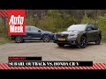 Subaru Outback vs. Honda CR-V - Dubbeltest - English subtitles