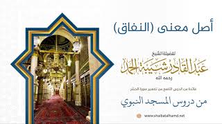 101 أصل معنى (النفاق) - الشيخ عبدالقادر شيبة الحمد رحمه الله image